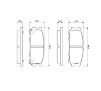 Kit pastiglie freno, Freno a disco Assale posteriore per ISUZU OPEL VAUXHALL FRO