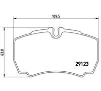 Kit pastiglie freno, Freno a disco Assale posteriore per IVECO DAILY