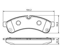 Kit pastiglie freno, Freno a disco Assale posteriore per IVECO NISSAN DAILY NT50