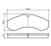 Kit pastiglie freno, Freno a disco Assale posteriore per IVECO RENAULT RENAULT T