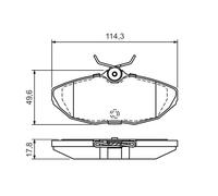 Kit pastiglie freno, Freno a disco Assale posteriore per JAGUAR S-TYPE