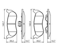 Kit pastiglie freno, Freno a disco Assale posteriore per JEEP CHEROKEE