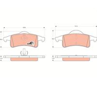 Kit pastiglie freno, Freno a disco Assale posteriore per JEEP JEEP (BJC) CHEROKE