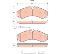 Kit pastiglie freno, Freno a disco Assale posteriore per LADA NISSAN RENAULT TRU
