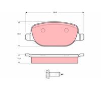 Kit pastiglie freno, Freno a disco Assale posteriore per LANCIA THESIS