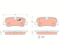 Kit pastiglie freno, Freno a disco Assale posteriore per LAND ROVER DISCOVERY RA