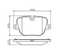 Kit pastiglie freno, Freno a disco Assale posteriore per LAND ROVER RANGE ROVER