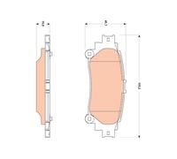 Kit pastiglie freno, Freno a disco Assale posteriore per LEXUS TOYOTA PRIUS PLUS