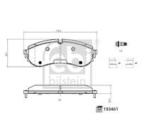 Kit pastiglie freno, Freno a disco Assale posteriore per MAN VW CRAFTER GRAND CA