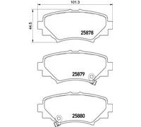 Kit pastiglie freno, Freno a disco Assale posteriore per MAZDA MAZDA (CHANGAN) 3