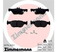 Kit pastiglie freno, Freno a disco Assale posteriore per MAZDA MAZDA (CHANGAN) 3