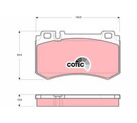 Kit pastiglie freno, Freno a disco Assale posteriore per MERCEDES-BENZ CLASSE E