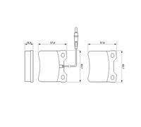 Kit pastiglie freno, Freno a disco Assale posteriore per MERCEDES-BENZ CLASSE V