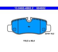Kit pastiglie freno, Freno a disco Assale posteriore per MERCEDES-BENZ CLASSE V