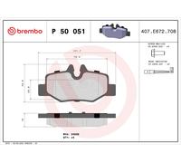 Kit pastiglie freno, Freno a disco Assale posteriore per MERCEDES-BENZ MERCEDES-