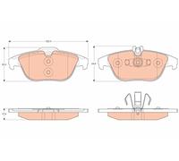 Kit pastiglie freno, Freno a disco Assale posteriore per MERCEDES-BENZ MERCEDES-
