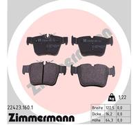 Kit pastiglie freno, Freno a disco Assale posteriore per MERCEDES-BENZ MERCEDES-
