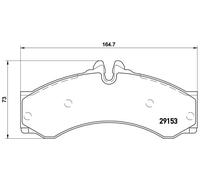 Kit pastiglie freno, Freno a disco Assale posteriore per MERCEDES-BENZ MULTICAR