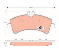 Kit pastiglie freno, Freno a disco Assale posteriore per MERCEDES-BENZ VW CRAFTE