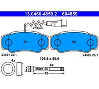 Kit pastiglie freno, Freno a disco Assale posteriore per NISSAN CABSTAR NT400 CA