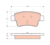 Kit pastiglie freno, Freno a disco Assale posteriore per OPEL VAUXHALL CORSA