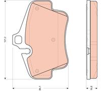Kit pastiglie freno, Freno a disco Assale posteriore per PORSCHE 718 BOXSTER 718