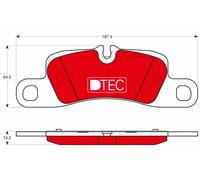 Kit pastiglie freno, Freno a disco Assale posteriore per PORSCHE CAYENNE