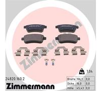 Kit pastiglie freno, Freno a disco Assale posteriore per RENAULT ARKANA CAPTUR C