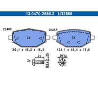 Kit pastiglie freno, Freno a disco Assale posteriore per RENAULT CAPTUR MEGANE