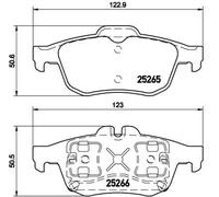 Kit pastiglie freno, Freno a disco Assale posteriore per RENAULT LATITUDE SAFRAN