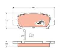 Kit pastiglie freno, Freno a disco Assale posteriore per SUBARU FORESTER IMPREZA