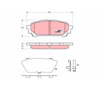 Kit pastiglie freno, Freno a disco Assale posteriore per SUBARU FORESTER IMPREZA