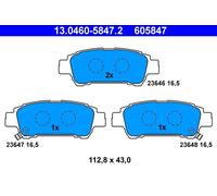 Kit pastiglie freno, Freno a disco Assale posteriore per TOYOTA ALPHARD AVENSIS