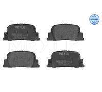 Kit pastiglie freno, Freno a disco Assale posteriore per TOYOTA CAMRY PRIUS