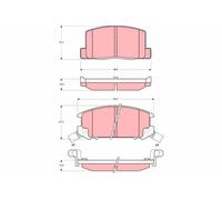 Kit pastiglie freno, Freno a disco Assale posteriore per TOYOTA MR2