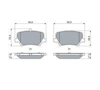 Kit pastiglie freno, Freno a disco Assale posteriore per VOLVO XC40