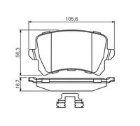 Kit pastiglie freno, Freno a disco Assale posteriore per VW CC PASSAT PASSAT ALL