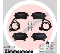 Kit pastiglie freno, Freno a disco Assale posteriore per VW PHAETON