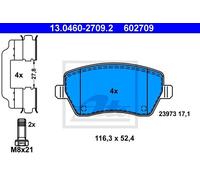 Kit pastiglie freno, Freno a disco - ATE 13.0460-2709.2
