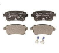 Kit pastiglie freno, Freno a disco ATE 13.0460-2757.2 per MEGANE CC 2 2010-2015