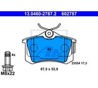 Set di pastiglie freno ATE 13.0460-2787.2, posteriore