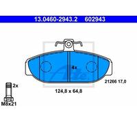 Kit pastiglie freno, Freno a disco - ATE 13.0460-2943.2