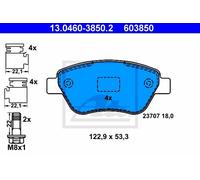 ATE Kit pastiglie freno, Freno a disco compatibile con FIAT 13.0460-3850.2