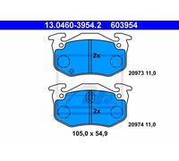 Set di pastiglie freno ATE 13.0460-3954.2, posteriore