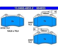 Kit pastiglie freno, Freno a disco ATE 13.0460-4853.2 per MITO (955_) 1.4 2008-