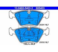 Kit pastiglie freno, Freno a disco - ATE 13.0460-5403.2