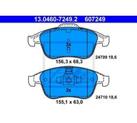 Set di pastiglie freno ATE 13.0460-7249.2, anteriore