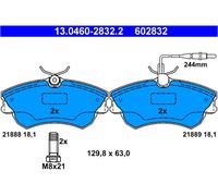 Kit pastiglie freno, Freno a disco ATE 13046028322 per RENAULT