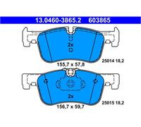 Kit pastiglie freno, Freno a disco ATE 13046038652 per BMW