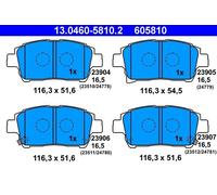 Kit pastiglie freno, Freno a disco ATE 13046058102 compatibile con TOYOTA